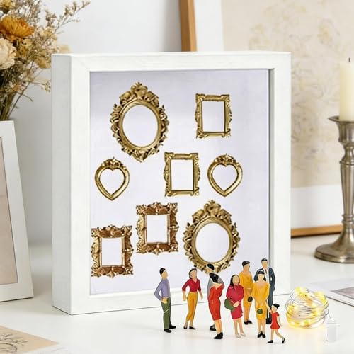 Cadre shadow box boîte à souvenirs cadeau de mariage et retraite - 4