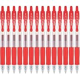 PILOT G2 Premium Refillable & Retractable Rolling Ball Gel Pens, Extra Fine Point, Red Ink, 14-Pack...
