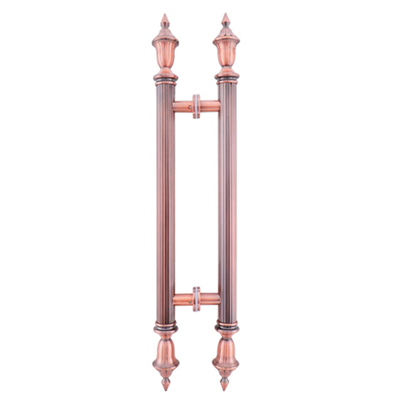 CWCQGH Door Pull Sliding Barn Door Handle Push Pull for Interior/Exterior Gate,European Style H Shape Door Knob with Screws,for Glass/Shower/Wood Doors,Pink-80cm/32inch