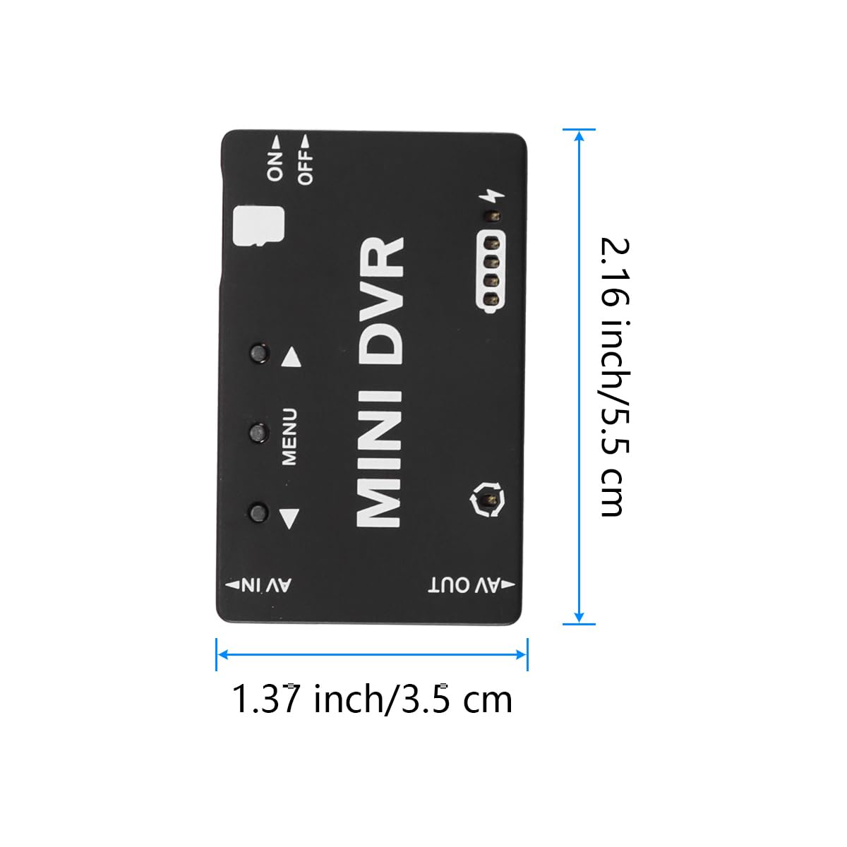 Mini FPV DVR Modul, NTSC PAL Video Eingangsformat für RC Drohne Zubehör, Car Racing