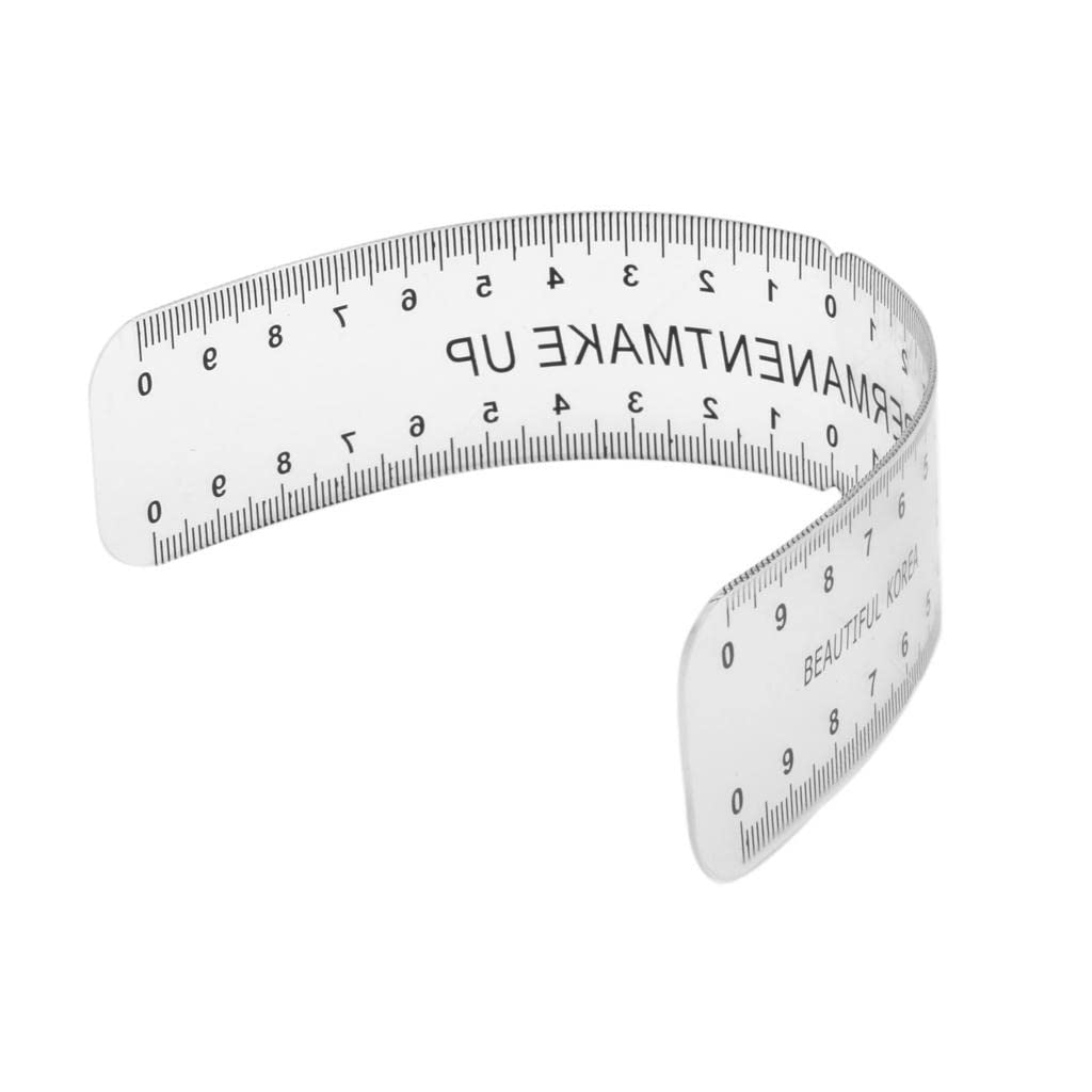 LICHTS 2pcs Eyebrow Measure Rulers Grooming Stencil Shaper Plastic Measure Tool Semi-permanent Makeup Reusable Set - Image 2 thumbnail