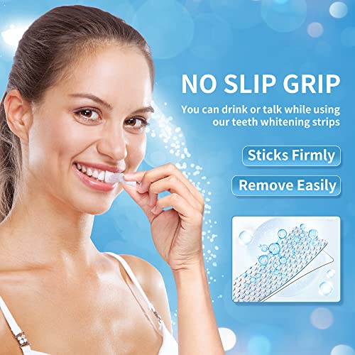 Image of Teeth Whitening Strips - DeepKlean White Strips for Removing Years Stains, Enamel Safe, 3 Days Express Result, 28 Teeth Whitener Strips for Teeth Sensitive 14 Treatments Peppermint Non-Slip Strips