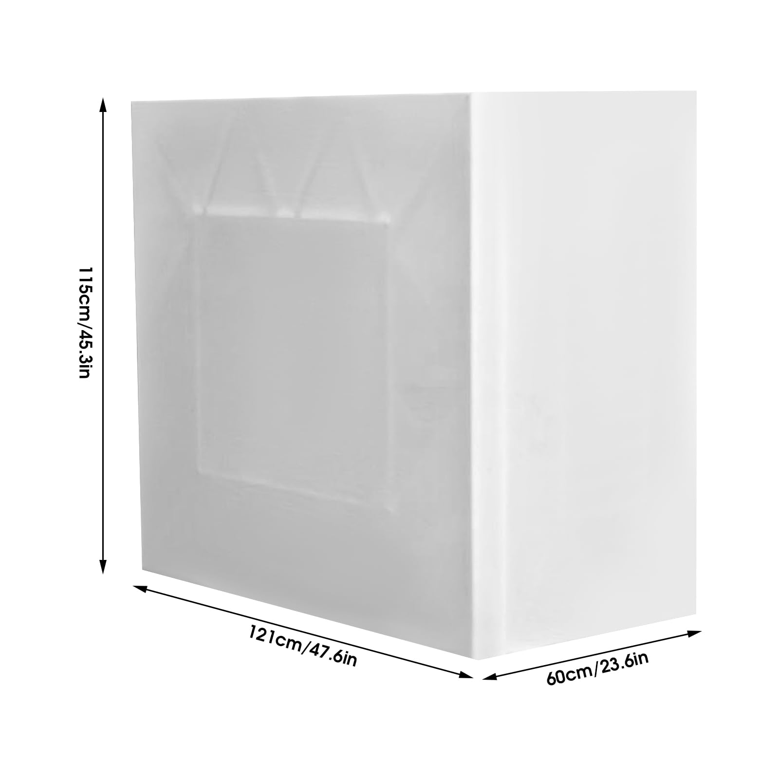 DYNAMI Portable DJ Display Stand Scrim,Oxford Cloth Scrim Cover For DJ Controller Stand,Dust and Sun Protection,Machine Washable (White Scrim Only,47.6