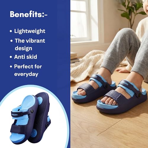 Image of KOBURG Unisex Kids Sandals| Lightweight | EVA Upper & Sole | Flexible & Comfort KS-104