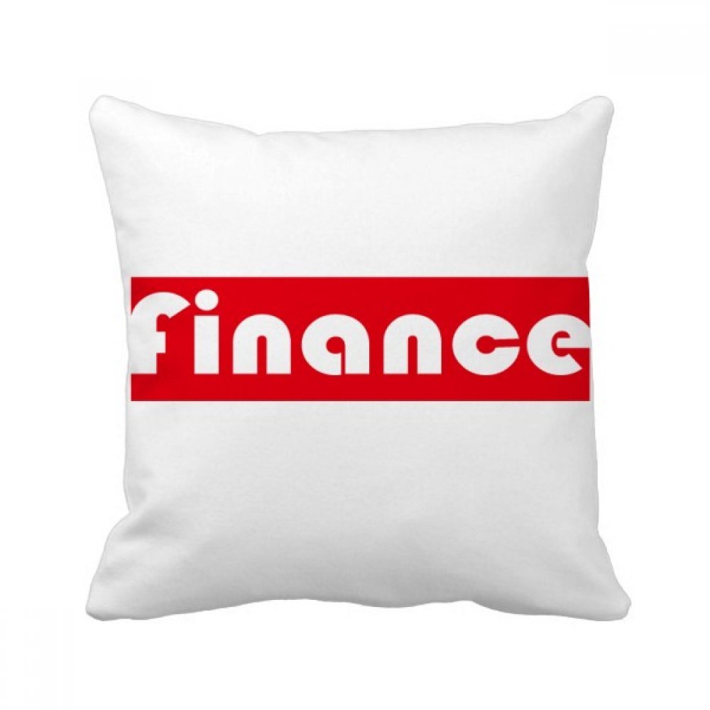 Coussin de finance carré noir idée cadeau originale pour un diplômé ou analyste