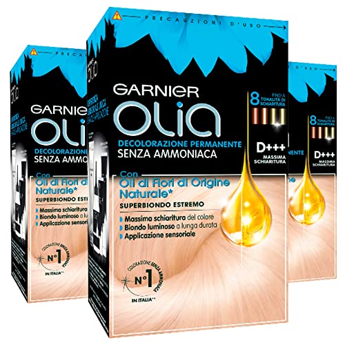Garnier Olia Decolorazione Capelli Permanente Senza Ammoniaca con Oli di