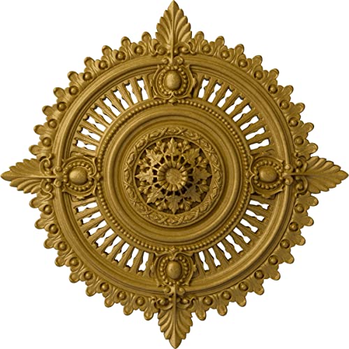Image of Ekena Millwork Haylynn Ceiling Medallion, Pharaoh's Gold