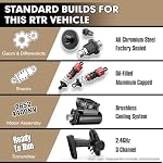 JETWOOD 1/14 50mph Sans brosse électrique RC Voiture pour adultes, JC14EP V3 Tous Terrain Super Fast Remote Control Car, Offroad RTR Hobby RC Camions étanches 3S Servo de vitesse élevée, engrenage métallique (version améliorée)
