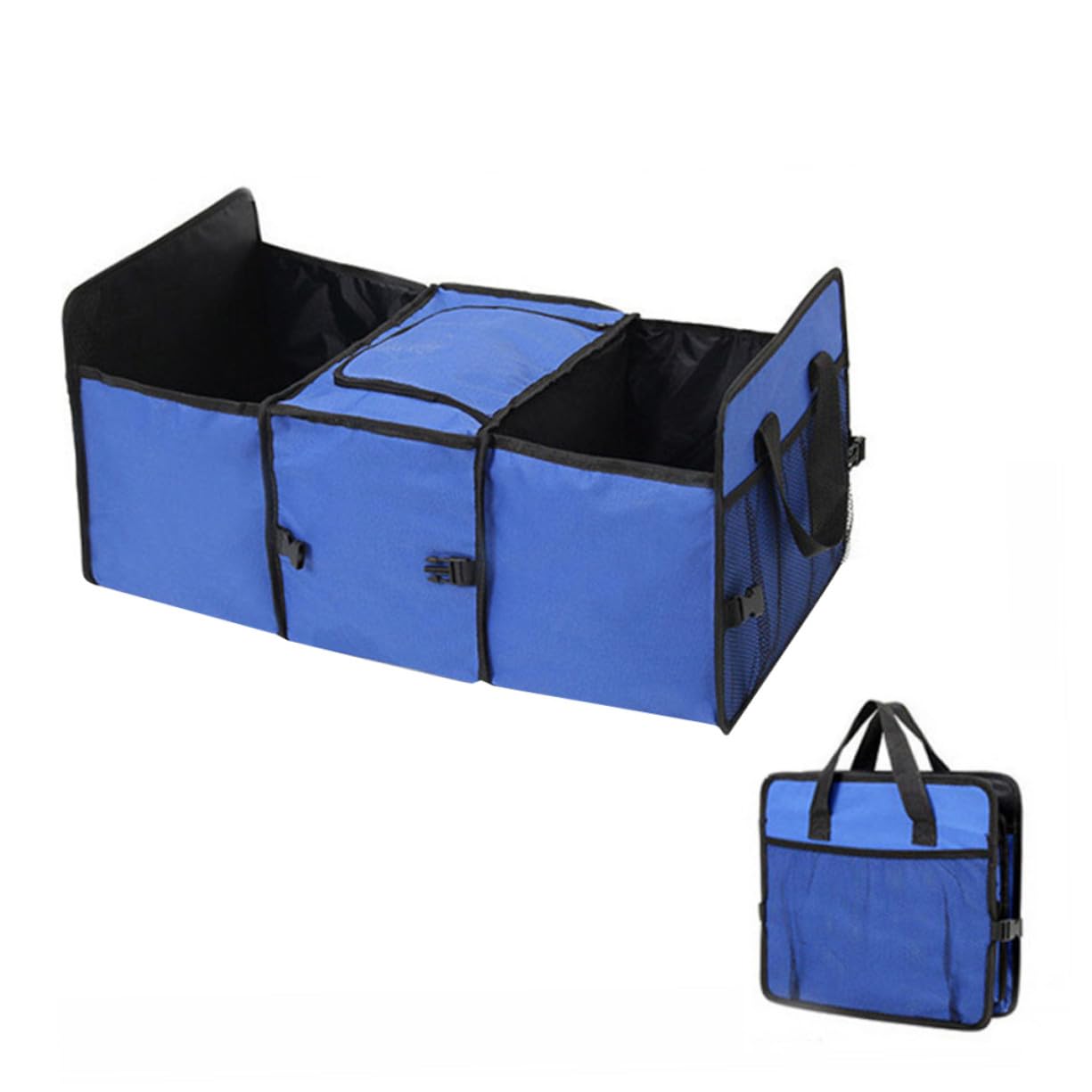 Organiseur coffre voiture Oxford bleu pour éviter les objets qui glissent