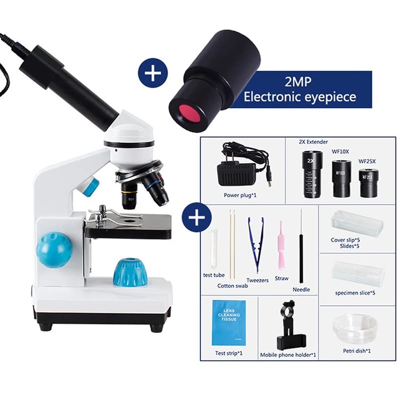 Microscope 2000x Electronic monocular Biological Microscope Accessories(Package 3)