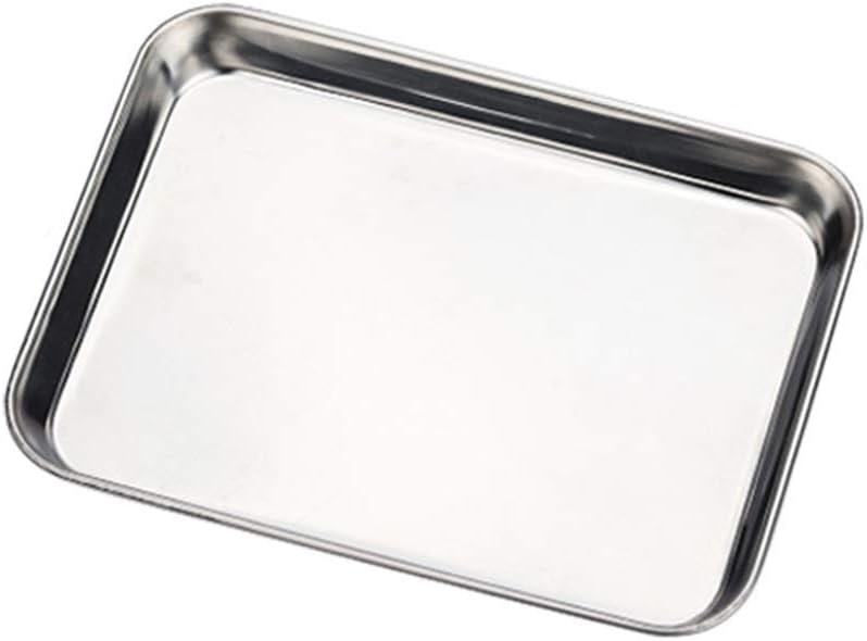 Bakeware, 304 Stainless Steel Baking Baking Dish Cake Roll Muffin Baking Dish Not Sticky (Size : 60×40×3cm)