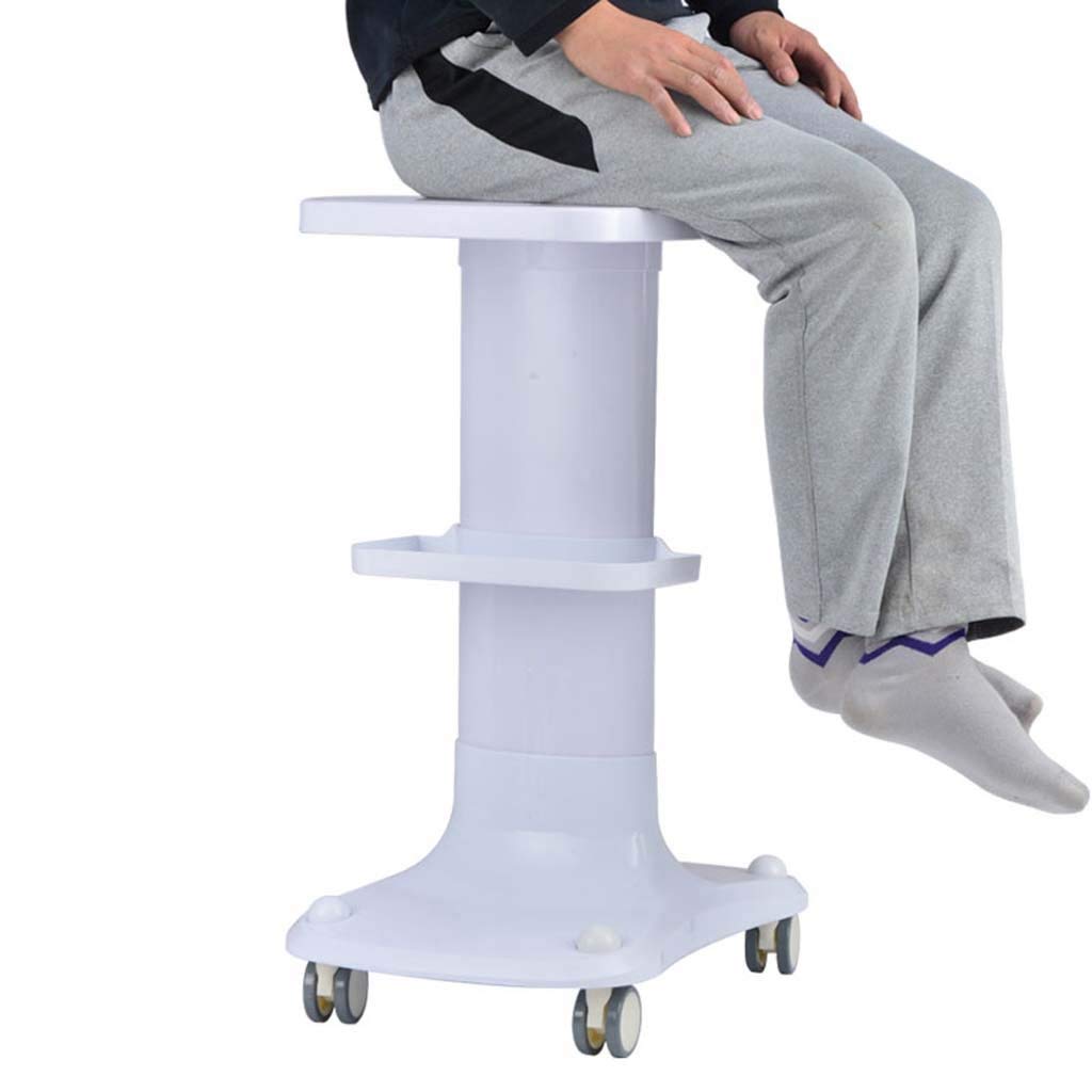 Carrelli a mano mobili, carrelli a mano per lo stoccaggio dei servizi, da scrivania, per la bellezza, portastrumenti, rastrelliere mobili, gruppo ABS a tre strati con freno o carrello, carico 60