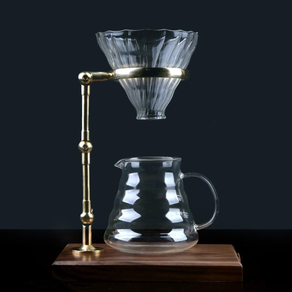 Station Café Minimaliste Ajustable Noyer pour cuivre Station