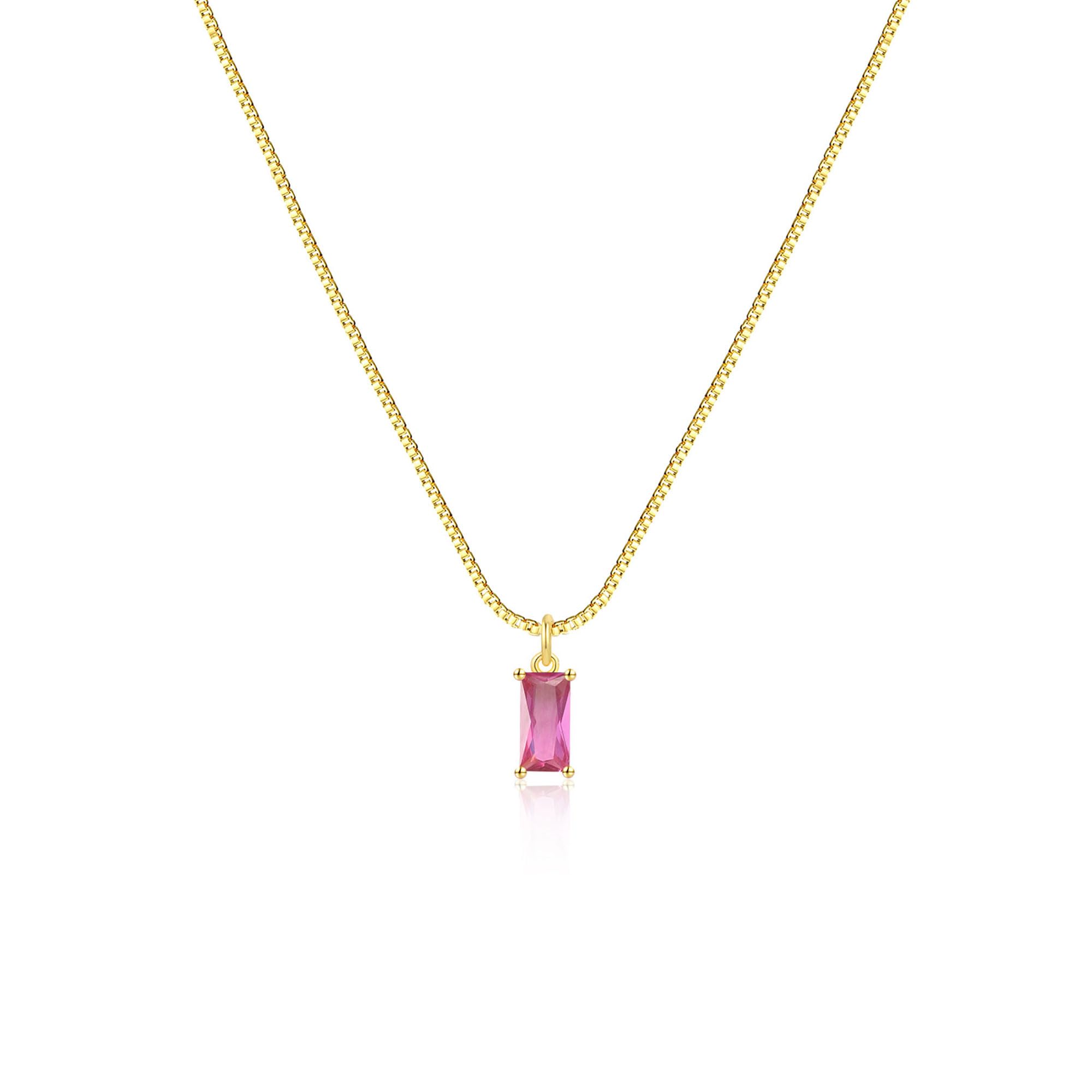 Diamond Necklaces for Women 14K Gold Plated Emerald Birthstone Necklace for Women Mothers Dainty Gold Necklace Blue Green Cubic Zirconia Pendant Necklace Birthday Gifts for Women Jewelry