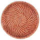 Portabilité à une main : doté d'un plateau rond ergonomique avec poignées, ce plateau en rotin tressé vous permet de transporter facilement le petit-déjeuner, des articles de service ou des bijoux entre la cuisine, le salon et . il peut également servir de plateau à parfum ou d'organisateur de maquillage sur un bureau