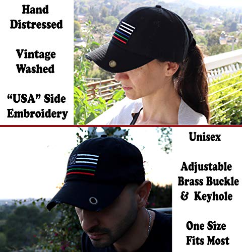 Image of Antourage American Flag Unisex Baseball Hat for Men and Women | USA Flag Mesh Snapback Cap with 2 Patriotic Patches