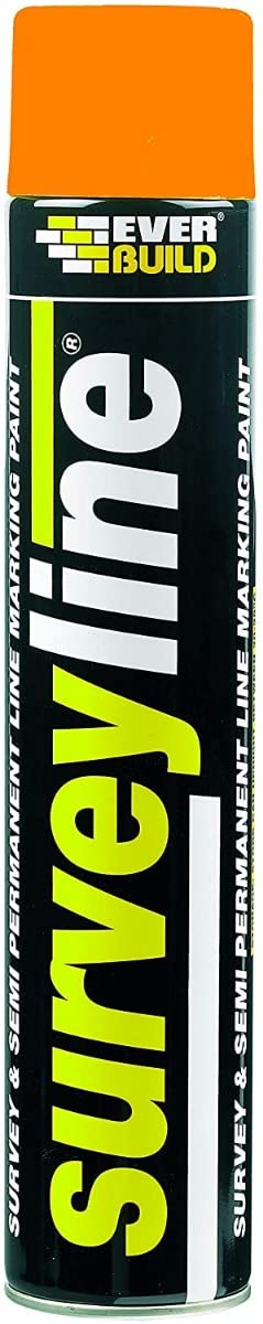 Everbuild Sika Orange Survey Line® Marker Spray 700Ml