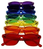 Classic Style Color Therapy Glasses - Set of 7