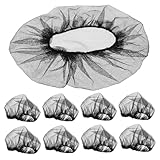 KAILIKETIY 50Pcs Nylon Hair Net Caps for Food Service Salon Elastic Bouffant Caps for Hair Protection Comfortable Breathable Design Secure Fit for All Head for Kitchen