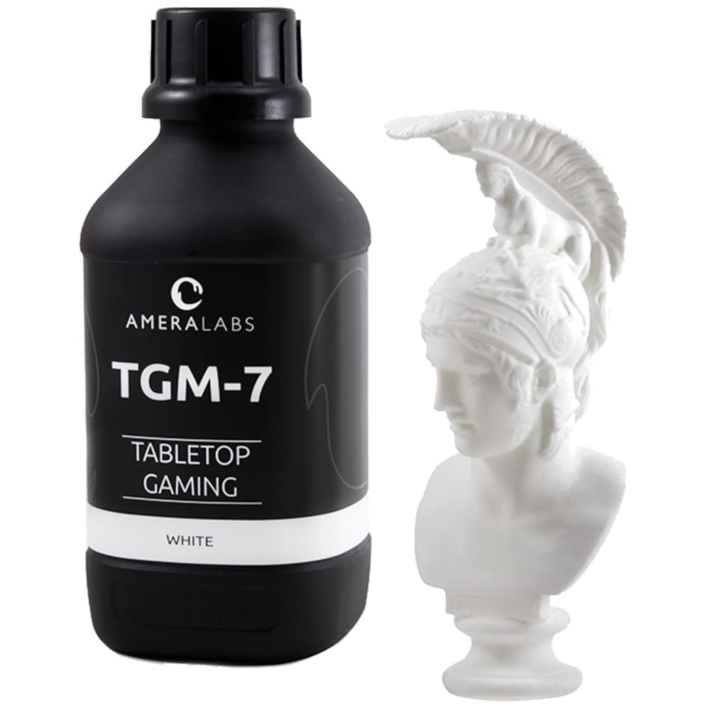 AmeraLabs TGM-7 3D Printer Resin for Tabletop Miniatures – Tough, High Resolution, Low Odor, Fast Curing Printing Liquid for 4K/8K/12K LCD/DLP/SLA UV