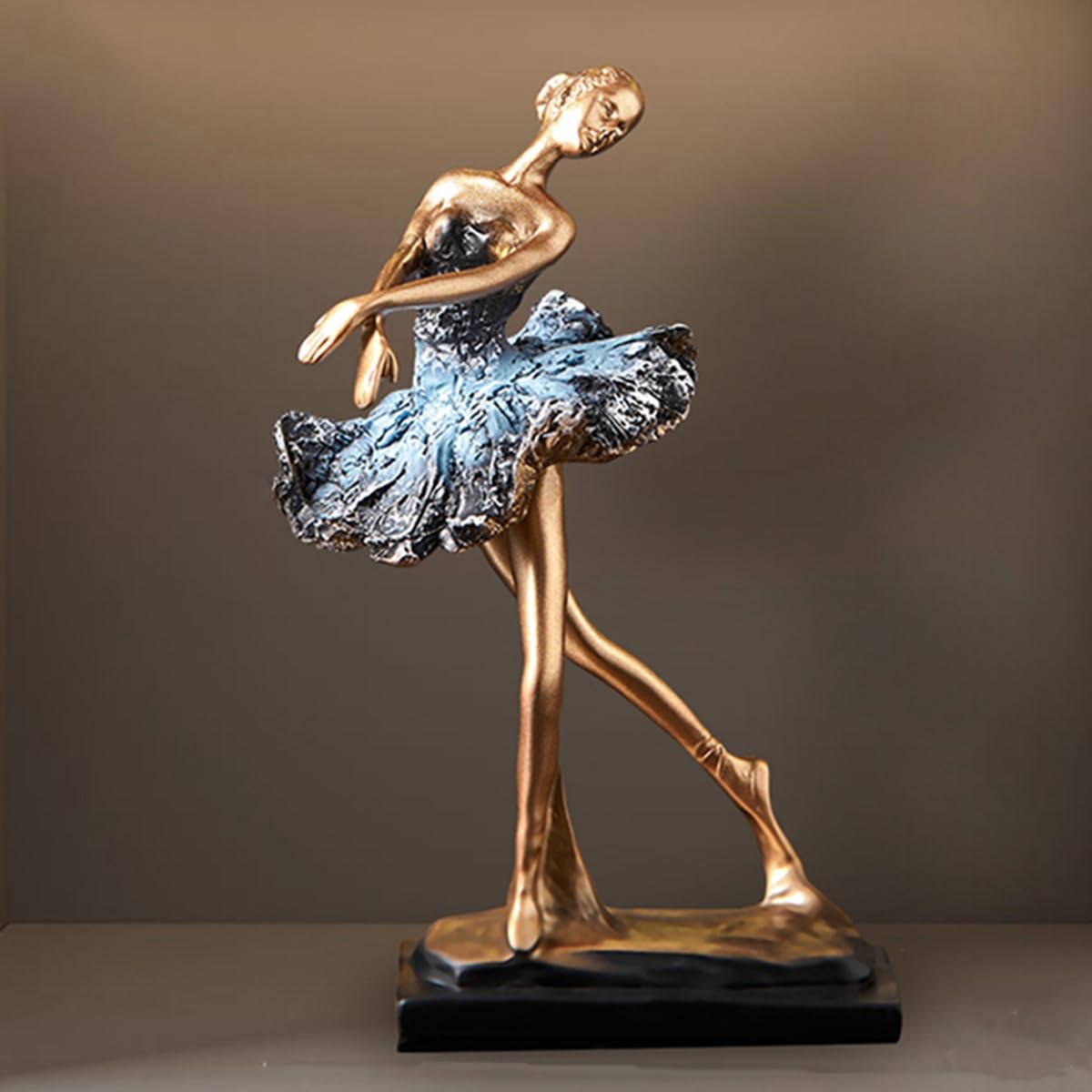 GHKryD statue, Girl Decorative Resin Ballet Sculpture Decor, Living Room, TV Cabinet(A)