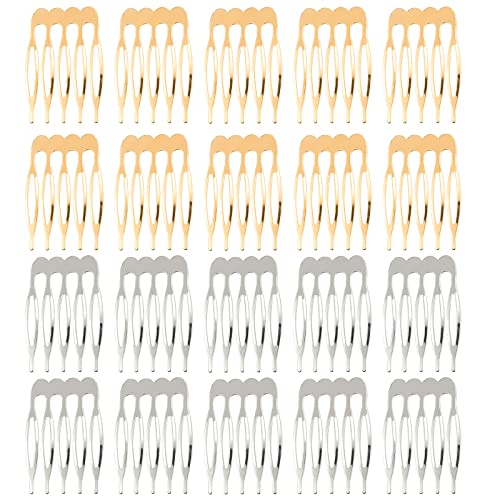 20 Peines Metálicos Laterales Pequeños para Mujer miniatura 1