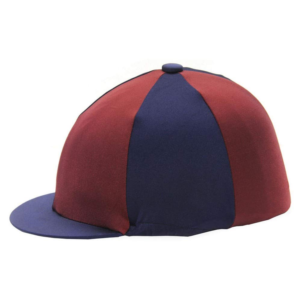Hy Men's Navy/Burgundy Two Tone Lycra Hat Silk (One Size) ()