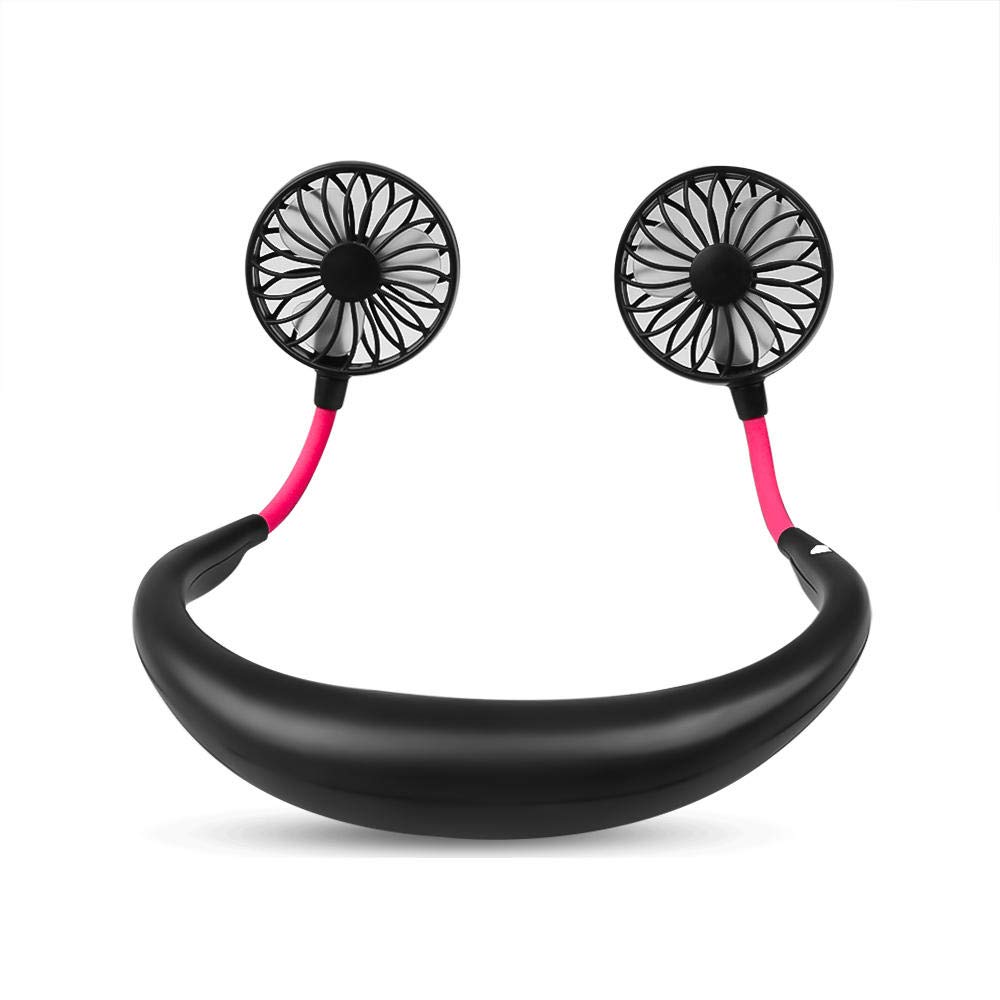 ZFPKXHVMG Bladeless Personal Fan, Portable Hanging Neck Fan, 360 Degree Rotation, USB, Multicolor