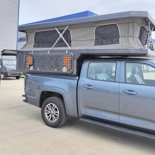Truck Bed Camper for Pickup, Aluminum Pop Up Camper Topper