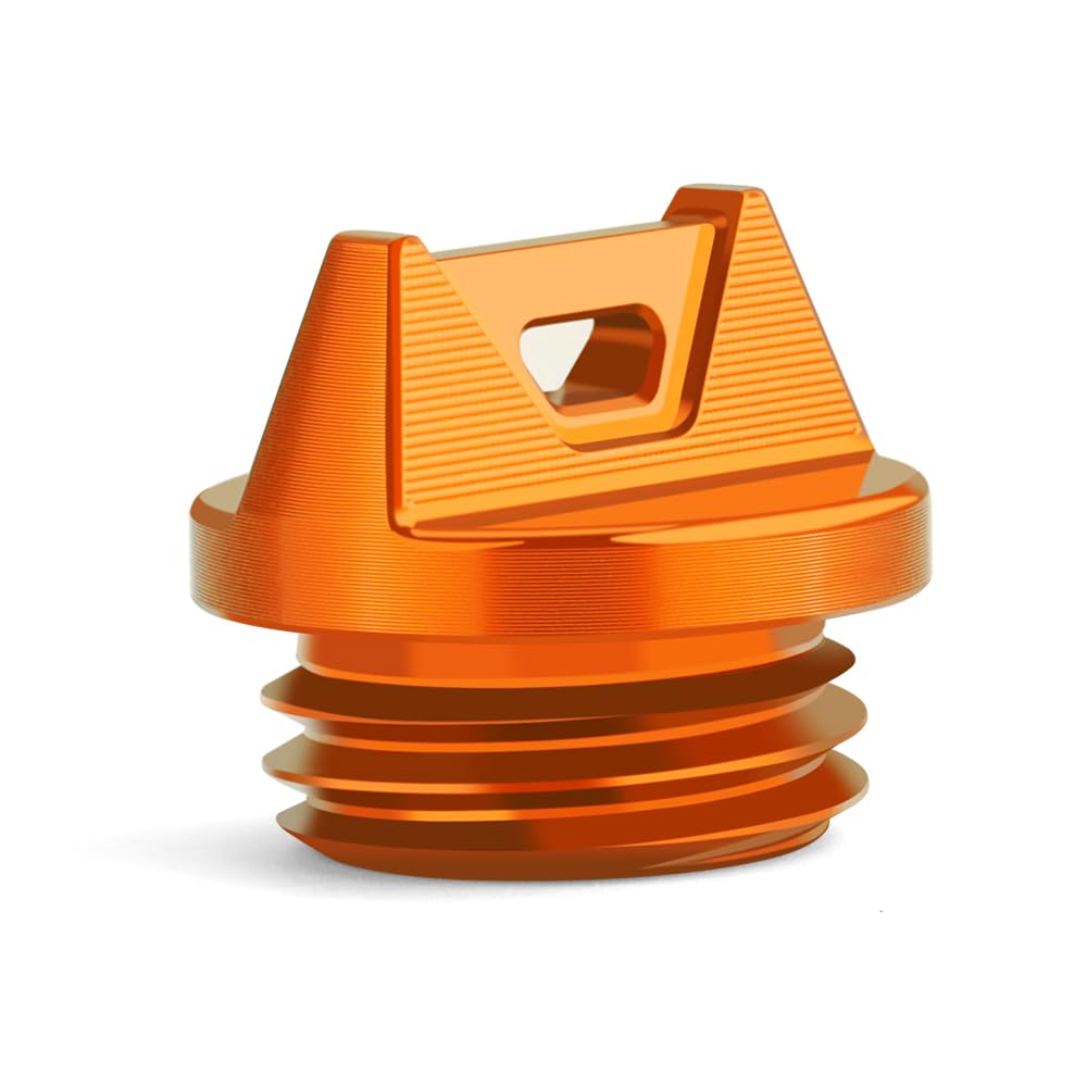 Modeer Motorrad Motor Öleinfülldeckel Kompatibel mit 790 DUKE/L 2018-2024 | 790 ADVENTURE/R 2019-2024 Zubehör (orange)