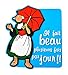 Plastoy Magnet Vintage 2D BECASSINE IL Fait Beau, 6,1 cm