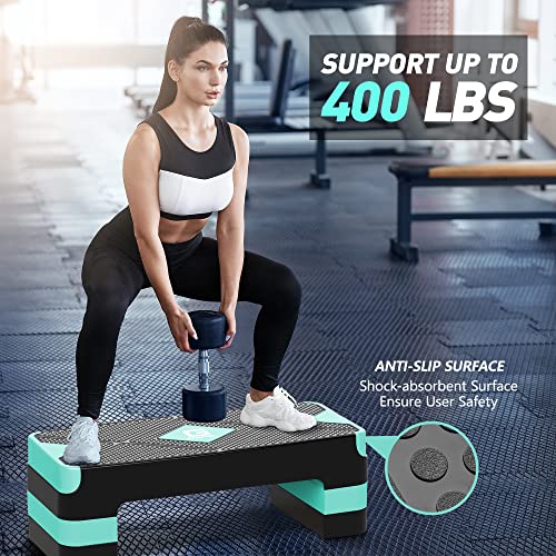 image for GYMMAGE Aerobic Exercise Stepper - Adjustable Workout Platform, 26.5