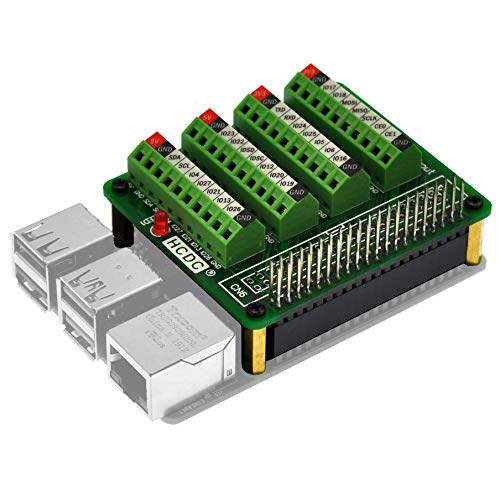 Breakout Board HAT para Raspberry Pi: terminales de tornillo para conexiones seguras