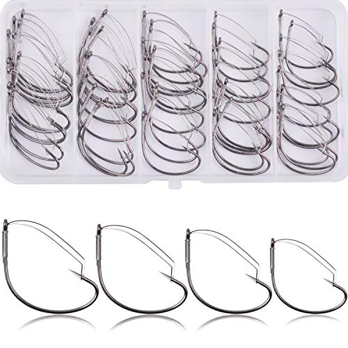 Hameçons Owner B-82 Worm Hook Jungle Wacky Guard - Taille 6 - Lot De 4 - Neufs
