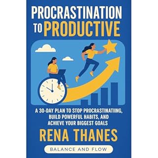 Procrastination to Productive Audiolibro Por Rena Thanes arte de portada