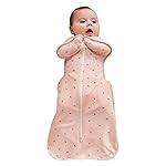 Love to Dream Swaddle Up Bamboo, Arms Up Position, Soft and Luxurious 100% Viscose from Bamboo - Wearable Blanket - 1.0 TOG - (20-24C) Ideal for moderate temps (Cherries Blush, Newborn, 2.2-3.8kg)
