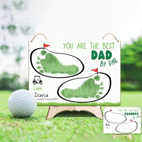 Best Dad By Par Golf Footprint Sign