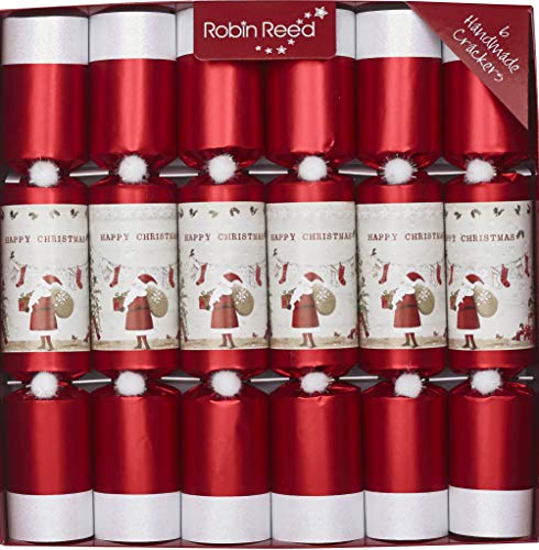 Robin Reed 6 x 12 Christmas Crackers handmade Christmas Eve Santa - 62012