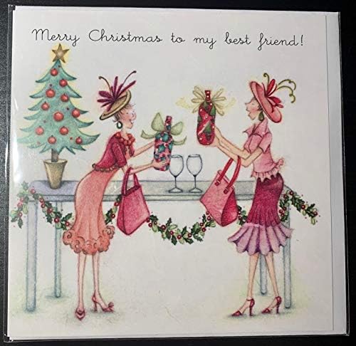 Merry christmas to my best friend card Clearance