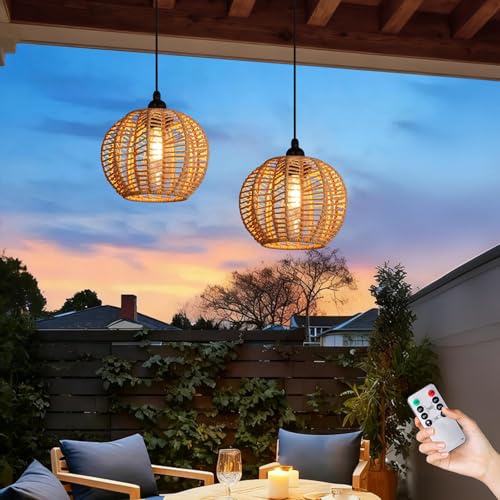 TWINKVILLA Battery Operated Chandelier, 2Pack...