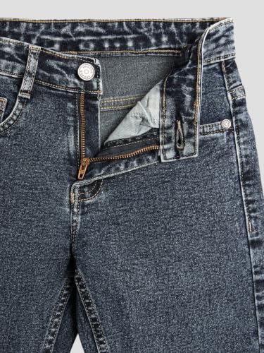 Image of Urbano Juniors Boy's Straight Fit Washed Denim Jeans Stretchable
