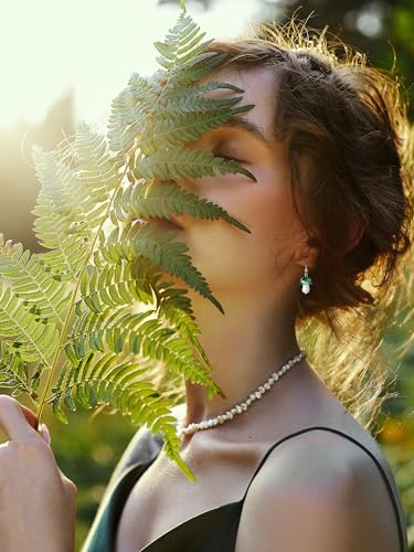 9 Pairs Mushroom Earrings for Women Long Pendant Glass Mushroom Earring Colorful Steampunk Earring Creative Funny Cute Weird Jewelry Women's Drop and Dangle Earrings3