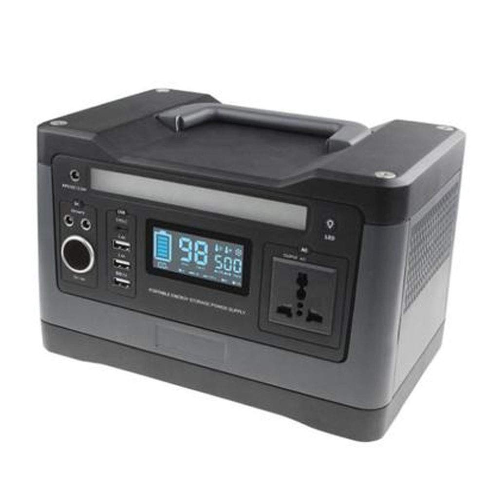 Generatore Portatile da Esterno, 300 Wh, Stazione di Alimentazione di Emergenza con Inverter CC/CA, Caricato Tramite Pannello Solare, Presa a Muro per Campeggio