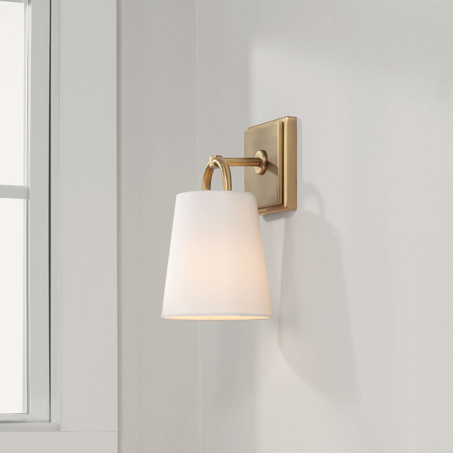 Capital Lighting 649411AD Brody Transitional White Fabric Wall