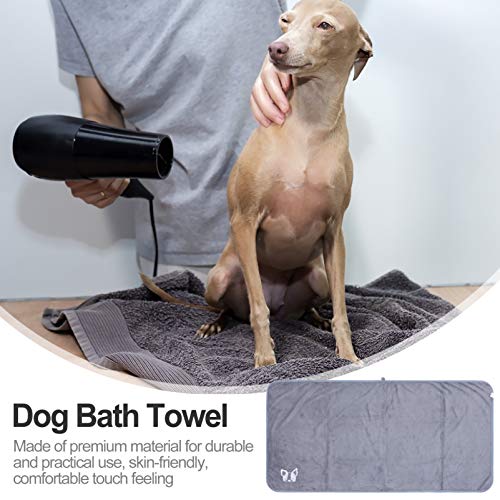 POPETPOP Toalha de Banho para Cachorro Toalha Seca Superabsorvente para Cachorro