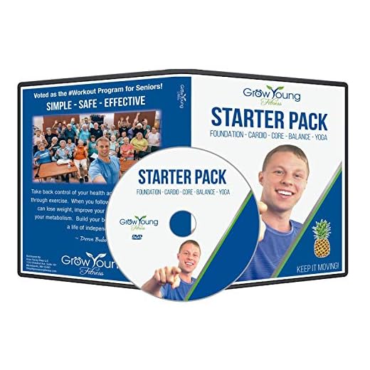 Grow Young Fitness Starter Pack Exercise for Seniors - Low Impact Workouts From Home - Simple, Safe, Effective Workout DVD for Elderly