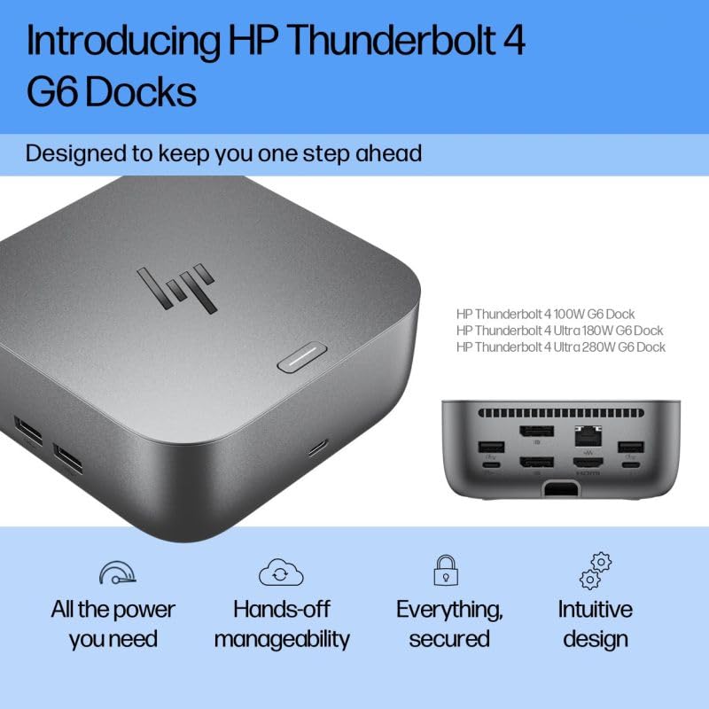HP Thunderbolt 4 Ultra 180W G6 Universal Thunderbolt/USB-C Docking