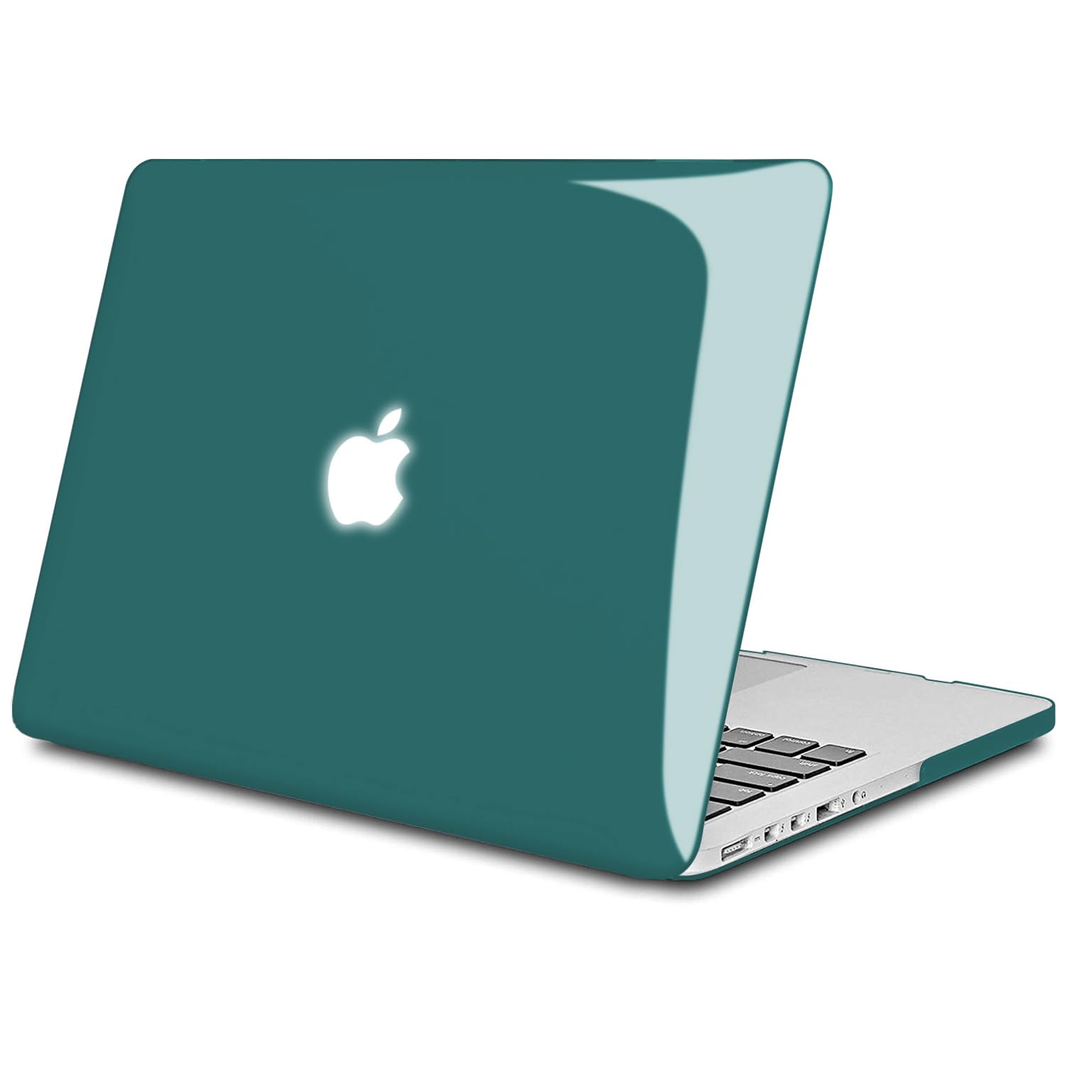 TECOOL Cover MacBook PRO 15 Pollici Retina 2015 2014 2013 2012 Pubblicazione Modello A1398, Case Custodia Rigida Plastica e Copritastiera Layout Italiano in Silicone, Cristallo verde acqua