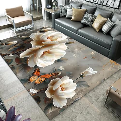 Tapis fleurs style chinois moderne 120x180cm de qualité supérieure - 6