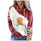 Langarmshirt Damen Tshirt Damen Longshirt Damen Langarmshirt RüCkenfreies Oberteil Bluse Lange ÄRmel Fishnet Shirt Tunika Herbst Kapuzenpullover Oberteil Pullover Mit Kapuze Basic Top (A-Rot, L)